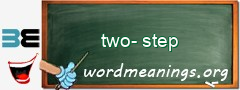 WordMeaning blackboard for two-step